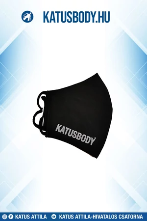 KATUSBODY maszk ezüst felirattal