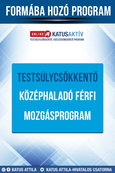Férfi Testsúlycsökkentő Középhaladó Mozgásprogram